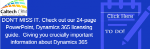Microsoft Dynamics 365 Licensing Summary December 2016